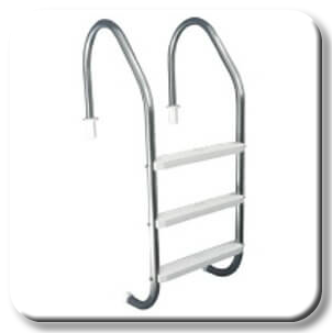 Escada para piscina modelo tradicional
